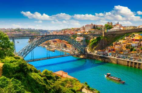 Panoramic image of Douro River