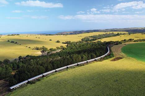 Rovos Rail travelling through the Green Hills