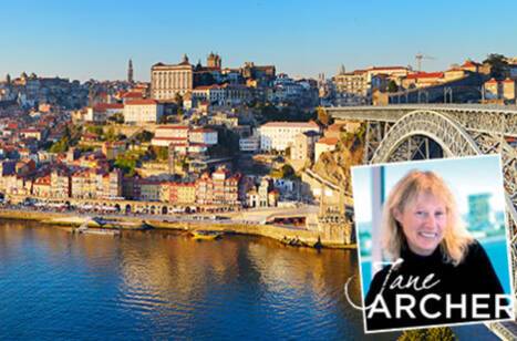 A panoramic view of Porto from the Douro River