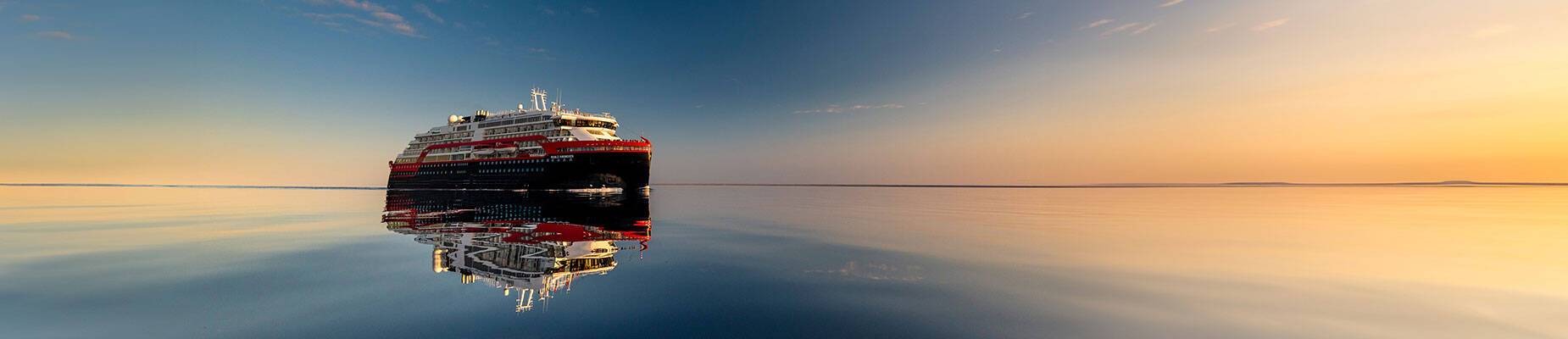 MS Roald Amundsen in the waters of Canada
