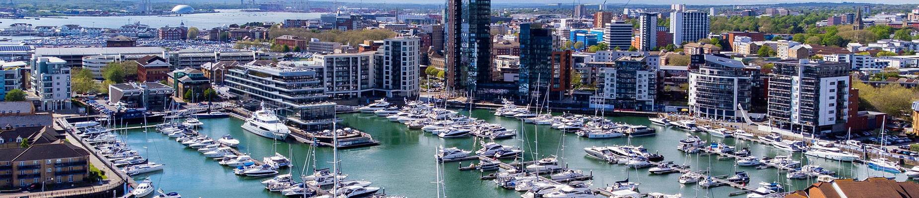 A panoramic view of Southampton