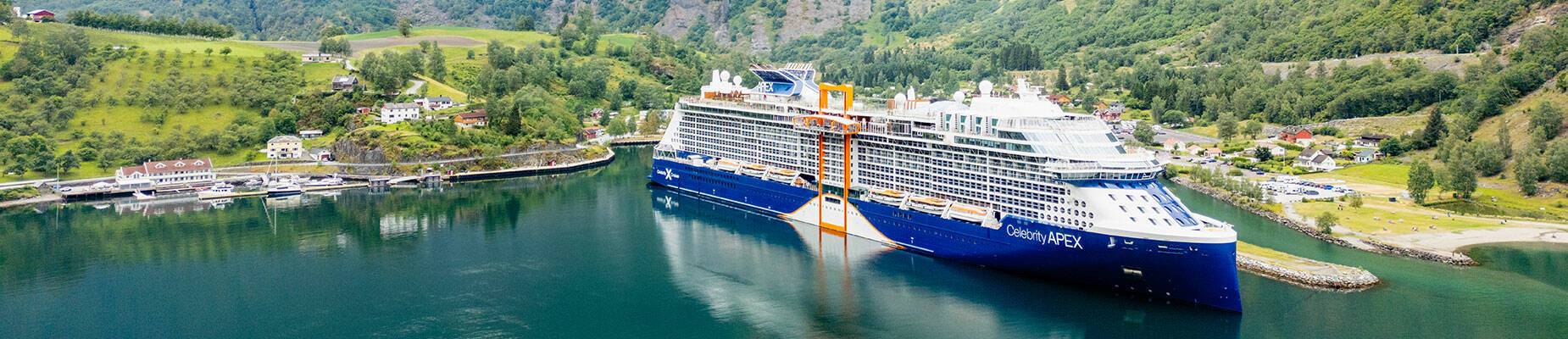 Celebrity Apex docked in Flam