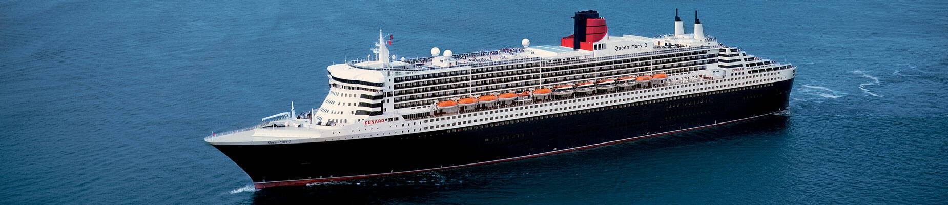 Cunard’s Queen Mary 2 sailing out of New York