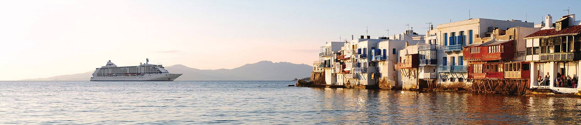 Seven Seas Voyager in Mykonos, Greece