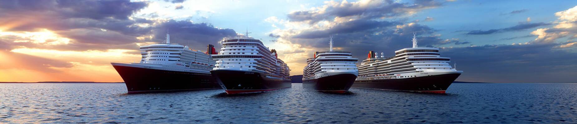 Cunard ships by size