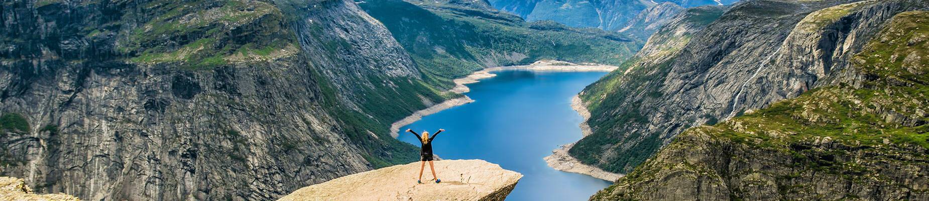 View of Trolltunga in Stavanger