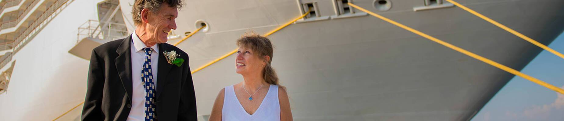 Jane Archer Renews Vows on Seven Seas Explorer