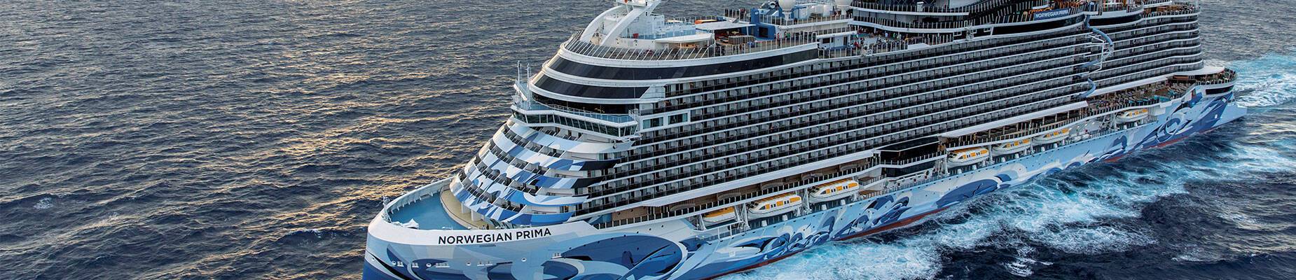 Norwegian Prima at sea