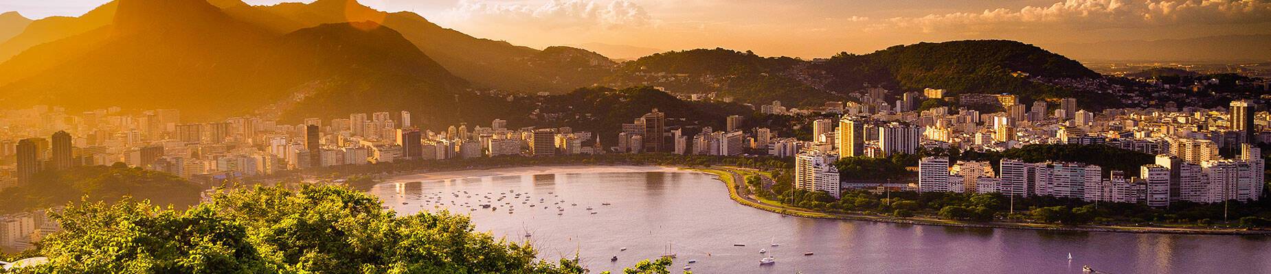 A panoramic view of Rio de Janeiro