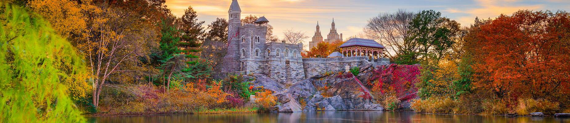 The view over Central Park’s lake