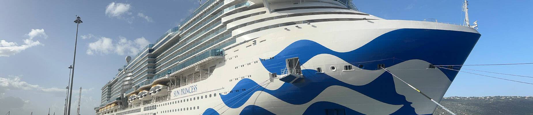 Sun Princess docked in Barcelona