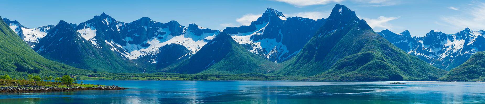 The view over Norway’s Lofoten Islands