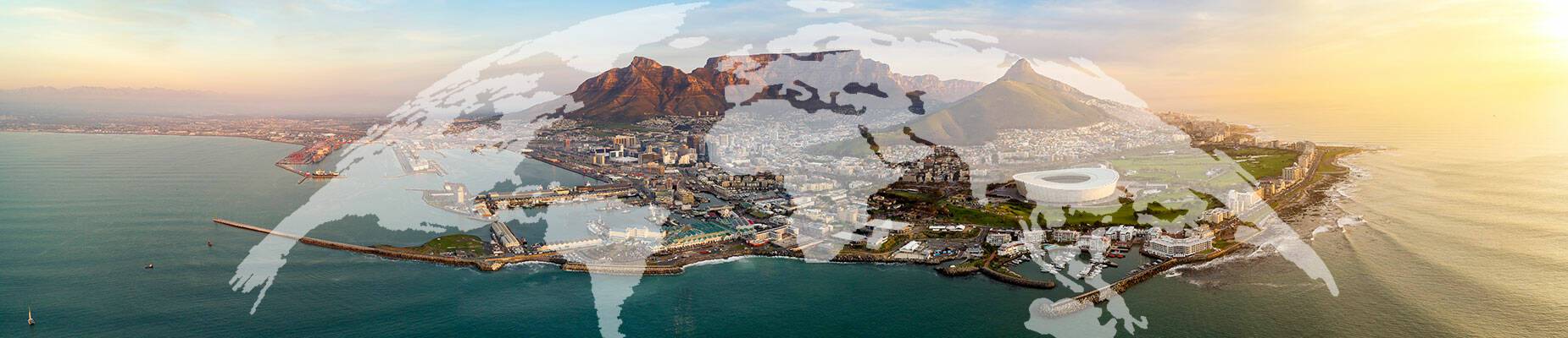 Panoramic view of Cape Town