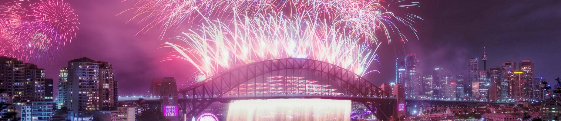 Fireworks over Sydney Harbour