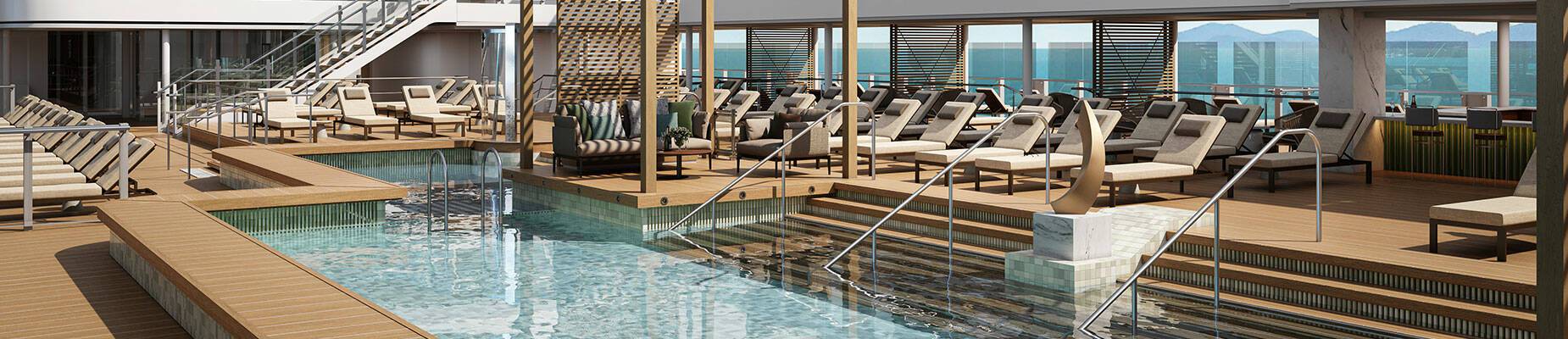 Pool deck on Silver Nova