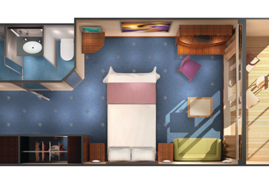 Balcony Stateroom Floorplan, Norwegian Star