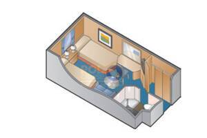 Prime Ocean View floor plan, Celebrity Millennium