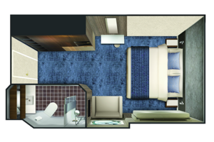 Sail Away Inside Stateroom Floor plan, Norwegian Spirit