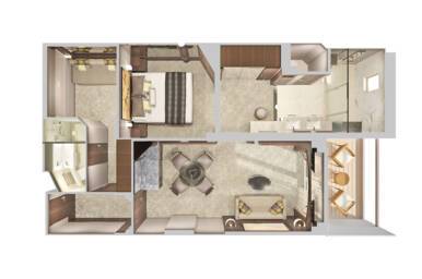 The Haven 2-Bedroom Family Villa, Norwegian Pearl