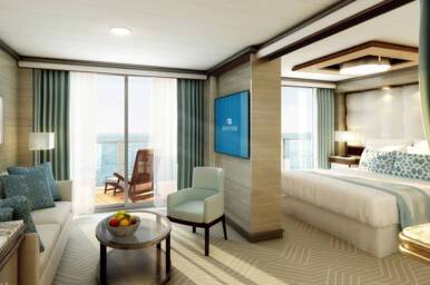 Premium Suite, Enchanted Princess, Princess Cruises - Image based on Penthouse Suite, configuration may vary