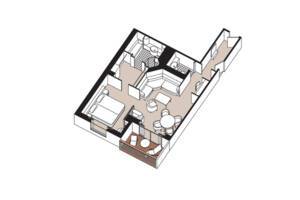 Seven Seas Suite (Forward) floor plan, Seven Seas Voyager