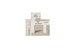 Balcony Suite, Floor Plan, Scenic Azure