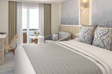 Concierge Veranda, Sonata, Oceania Cruises - configuration may vary