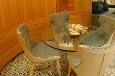 Deluxe Suite Dining Area, Ambition, Ambassador Cruise Line