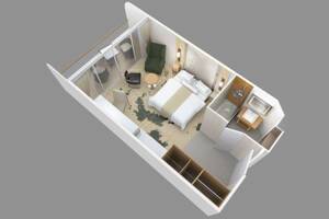 Club Continent Suite Floor plan on Azamara Quest