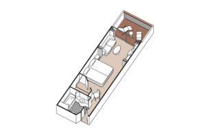 Penthouse Suite (C) layout, Seven Seas Voyager