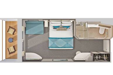 Solo Balcony Stateroom, Norwegian Pearl