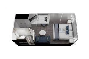 Inside Stateroom, Floor Plan, Nautica, Oceania Cruises