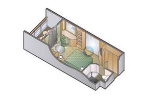 Deluxe Veranda Floor Plan (DV), Celebrity Millennium