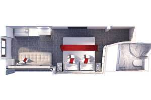 Ocean View floor plan, Celebrity Ascent