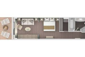 Superior Veranda Suite Floor Plan, Silver Moon