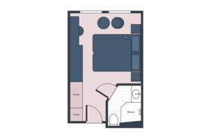 Classic Stateroom Floor Plan, S.S. Beatrice, Uniworld