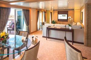 Wintergarden Suite, Living Area, Seabourn Sojourn
