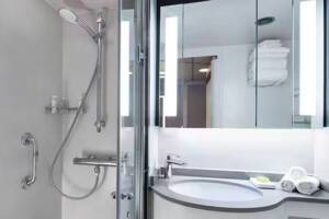 Deluxe Ocean View Stateroom Bathroom, Insignia, Oceania Cruises