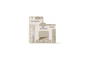 Balcony Suite, Floor Plan, Scenic Amber
