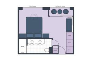 Suite Floor Plan S.S. Maria Theresa, Uniworld