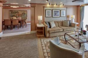 Grand Suite Living Area, Queen Elizabeth, Cunard