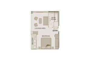 Royal Balcony Suite (R), Floor Plan, Scenic Jade