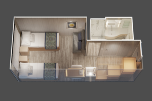 Interior Stateroom Floorplan, Star Princess, Princess Cruises