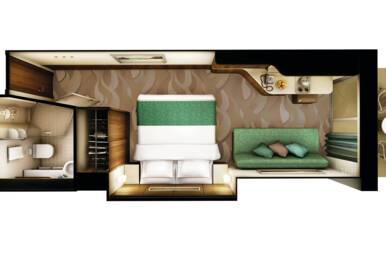 Sail Away Balcony Stateroom floor plan, Norwegian Escape