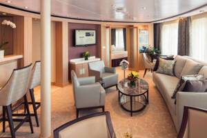 Owners Suite, Living Area, Seabourn Quest