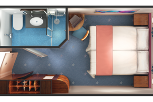 Sail Away Oceanview Stateroom Floorplan, Norwegian Star