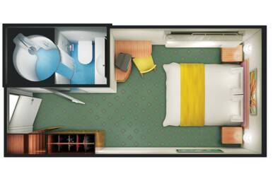 Inside stateroom, Norwegian Sky