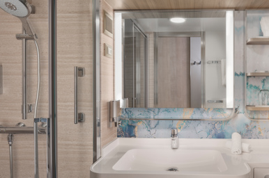 Balcony Stateroom Bathroom, Norwegian Prima
