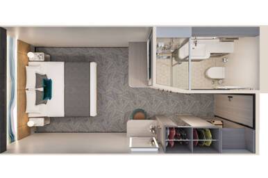 Family Inside Stateroom, Norwegian Luna