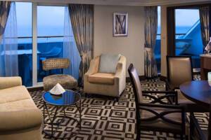 Club Ocean Suite Living Room on Azamara Onward